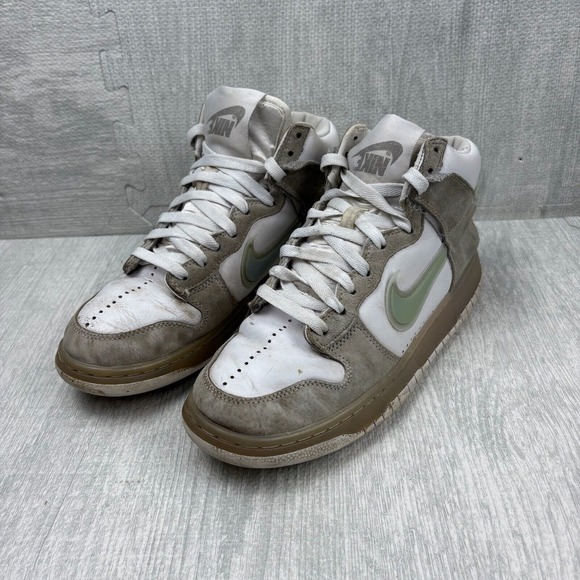 Nike‎ Slam Jam x Dunk High White Platinum Mens 8.5 BEAT - Picture 1 of 11